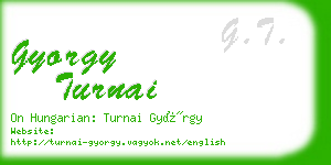 gyorgy turnai business card